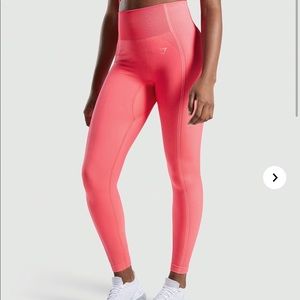 Gymshark ultra seamless leggings neon pink size S